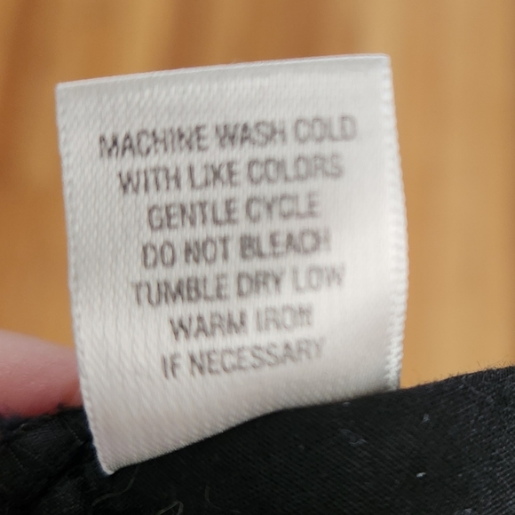 C J BANKS BLACK TEXTURED JEANS PLUS SIZE 22W INSEAM 27" Elastic Waist - Picture 7 of 7